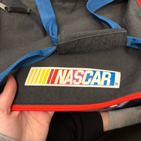 NASCAR Themed Black and Blue Duffel Bag Dale Jarrett - Picture 2 of 7